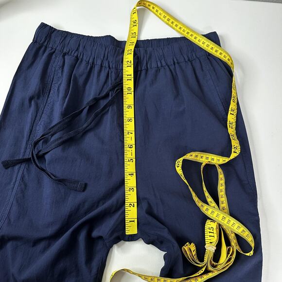 Xirena Pants Womens Small Navy Blue Drawstring Lightweight Made USA Casual - Picture 10 of 13
